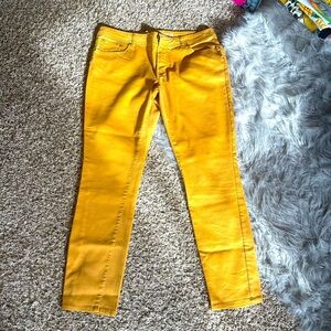 Mossimo Mustard Skinny Jeans